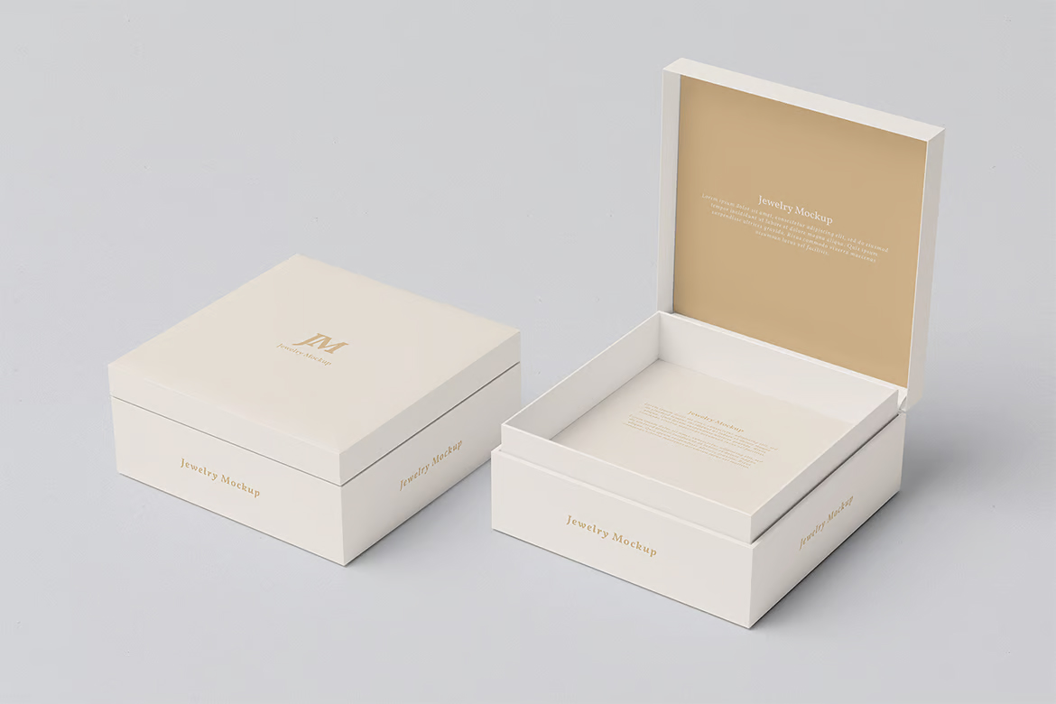 Custom-designed invitation box with velvet insert for events and corporate gifts