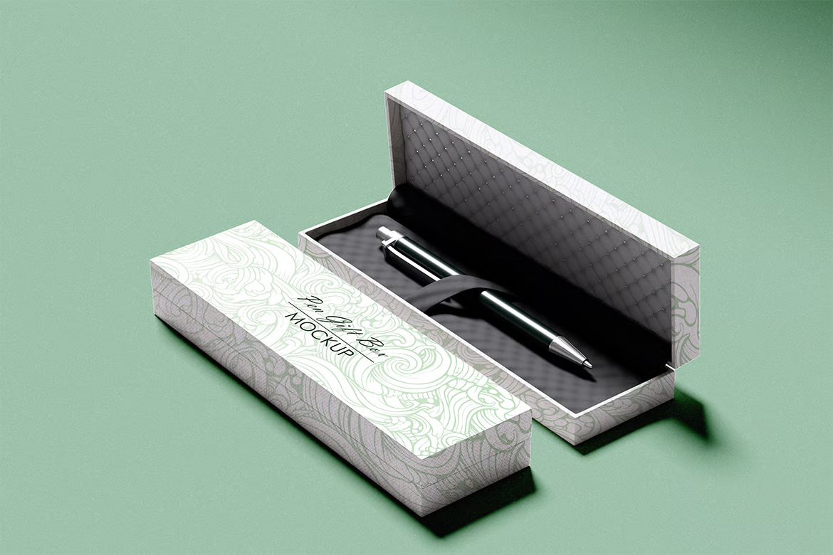 Custom-designed invitation box with velvet insert for events and corporate gifts